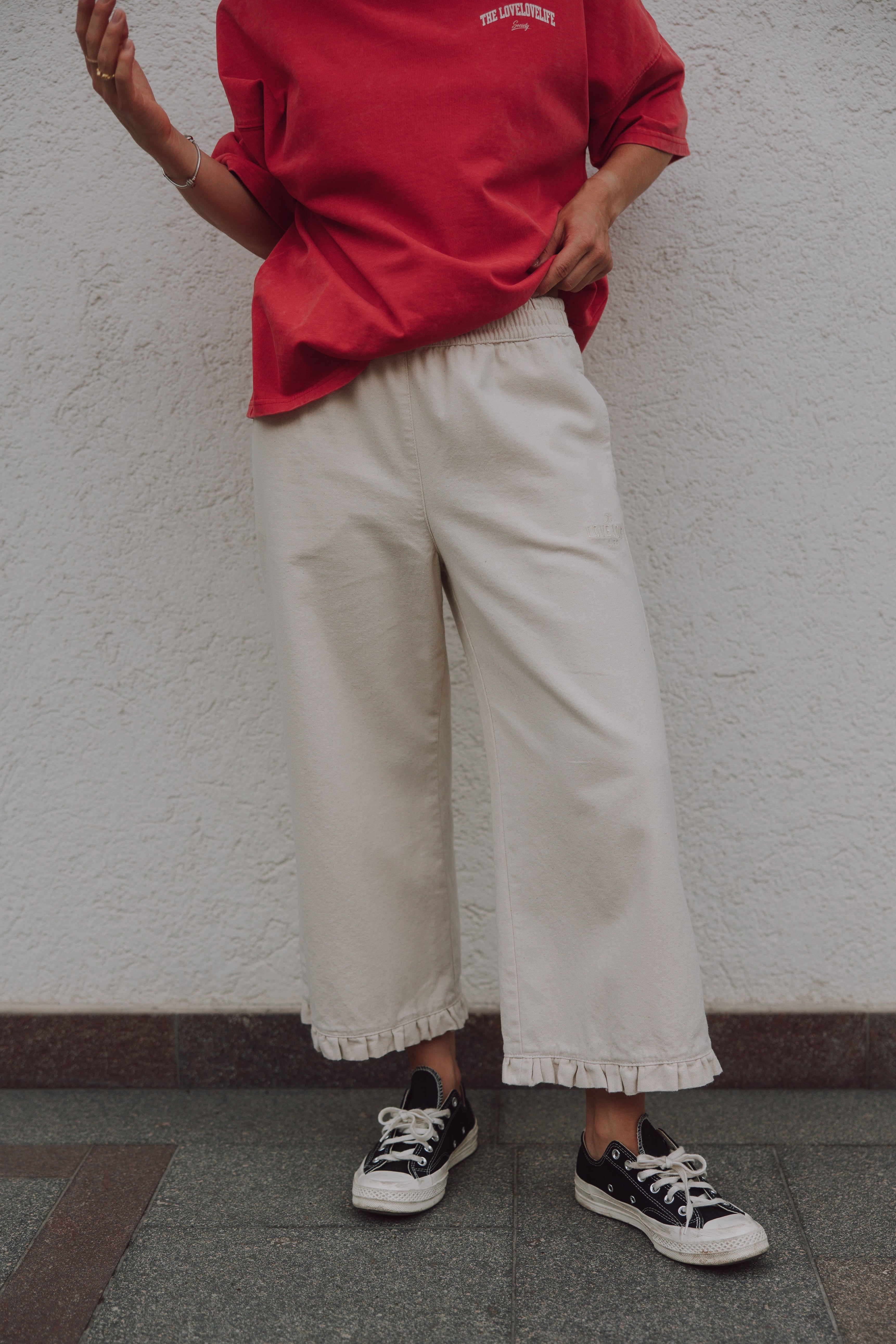 Hose Street Cream Capri