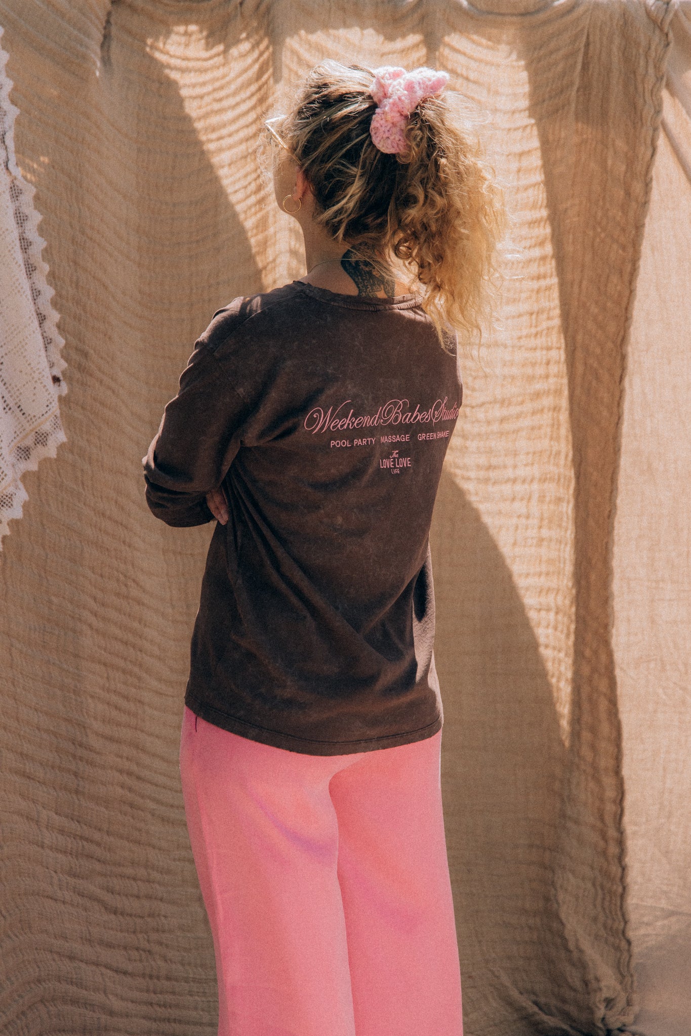 Longsleeve Luz Brown Chocolate Pink - 2