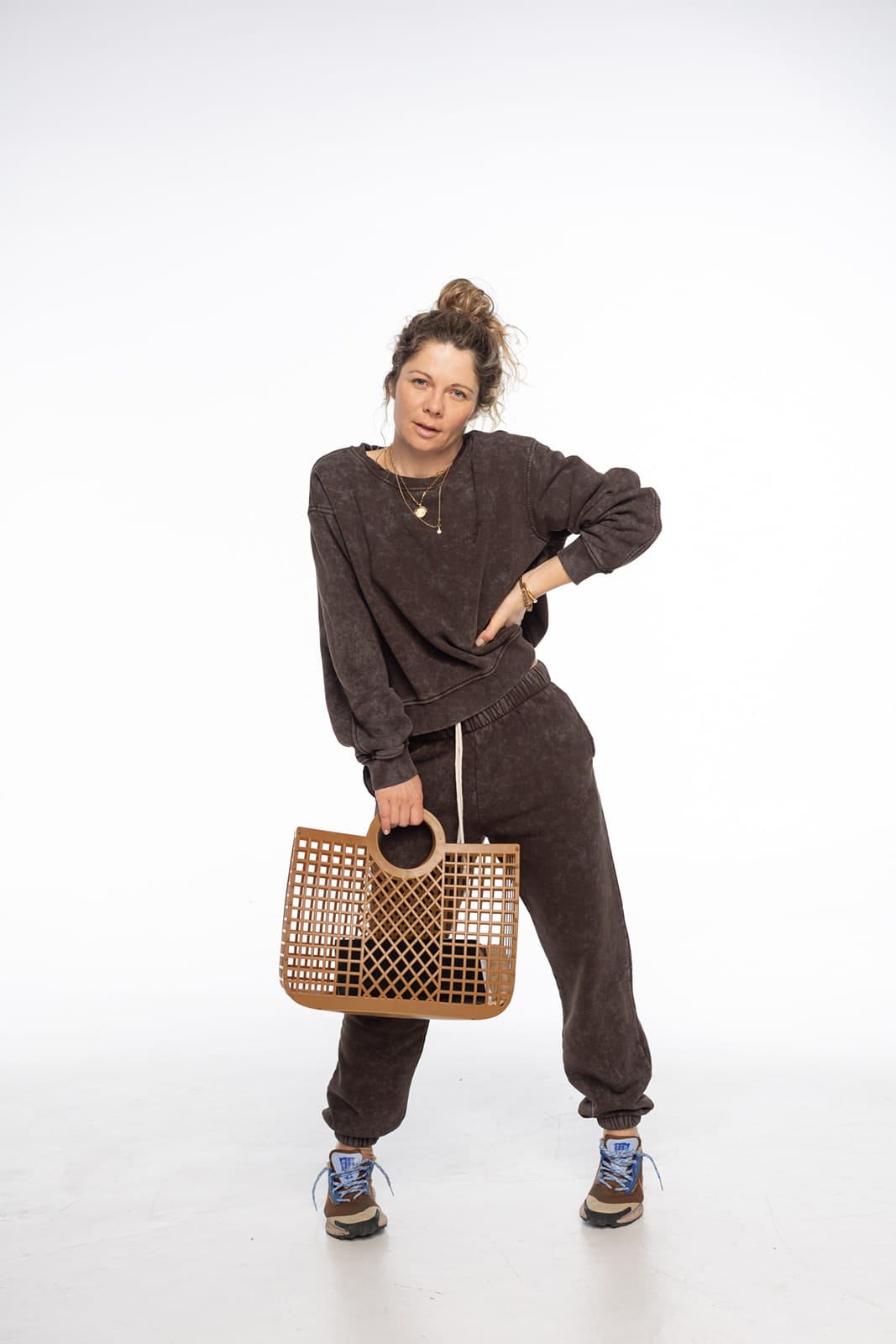 Bluza Mini Crewneck Brown Soft
