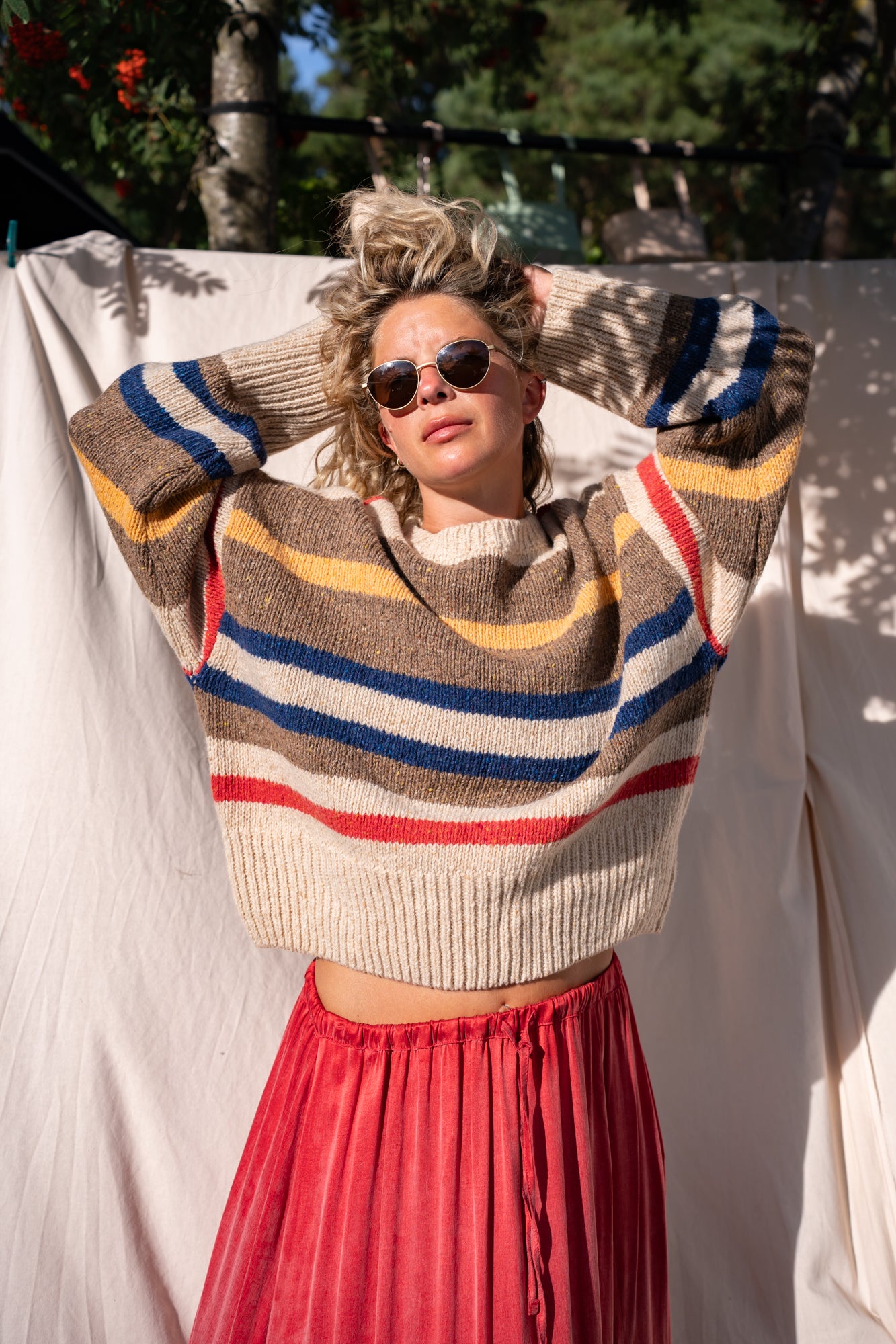 Cloud Pillow Stripes Sweater