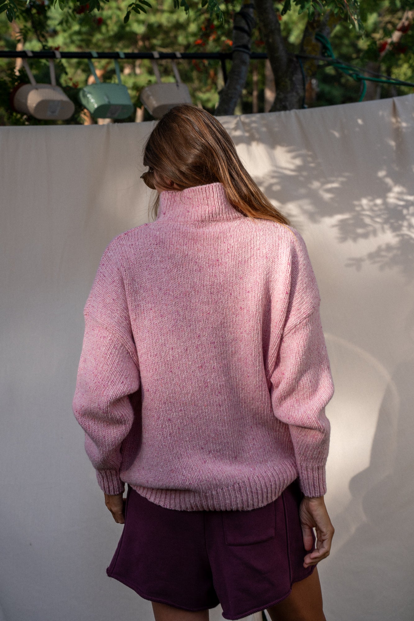 Sweter Open Pink