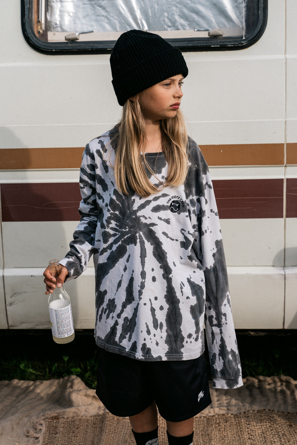 Longsleeve Pipe Black & White The Riots - 2