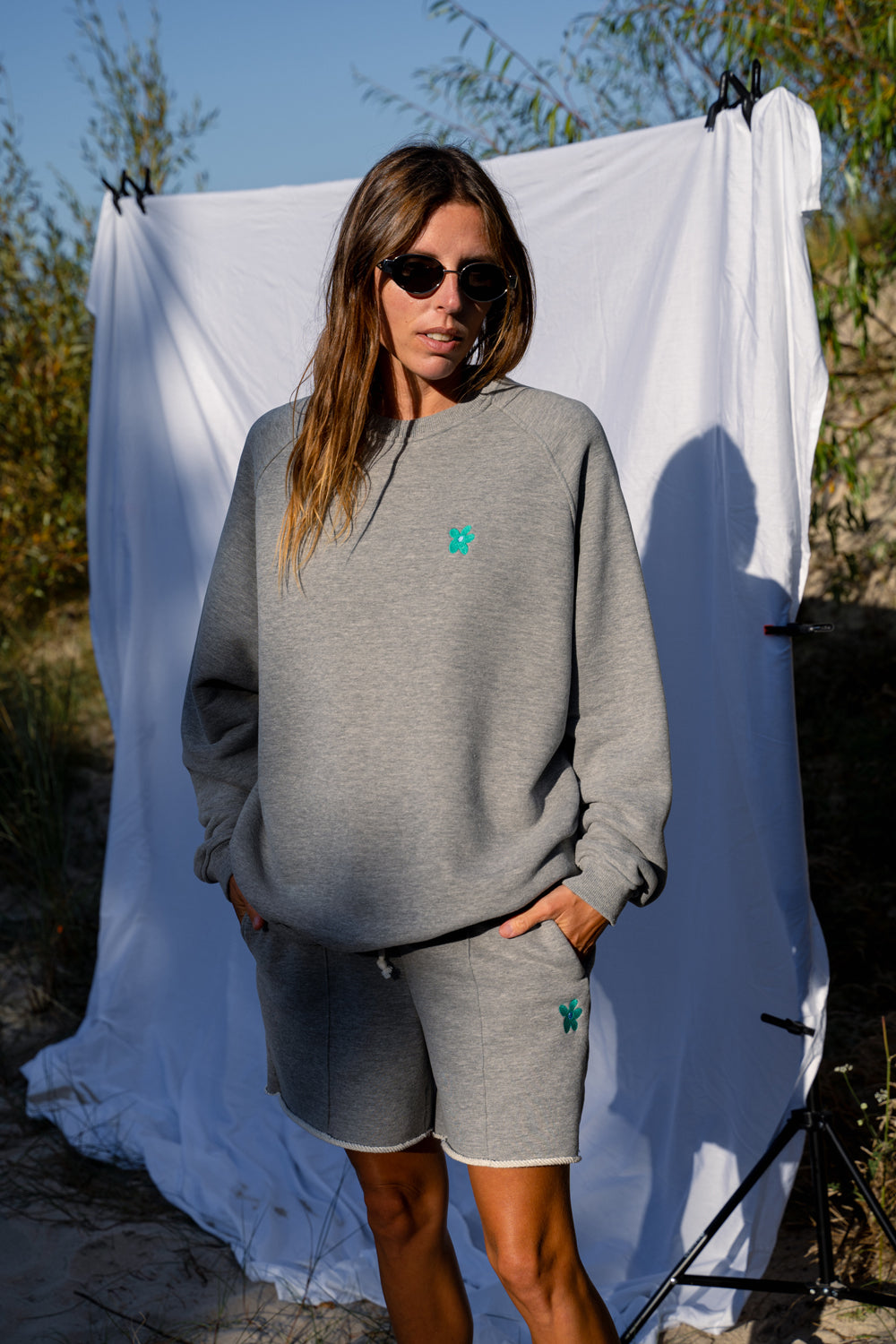 Spodenki Arizona Gray Melange x Qlauditta - 7