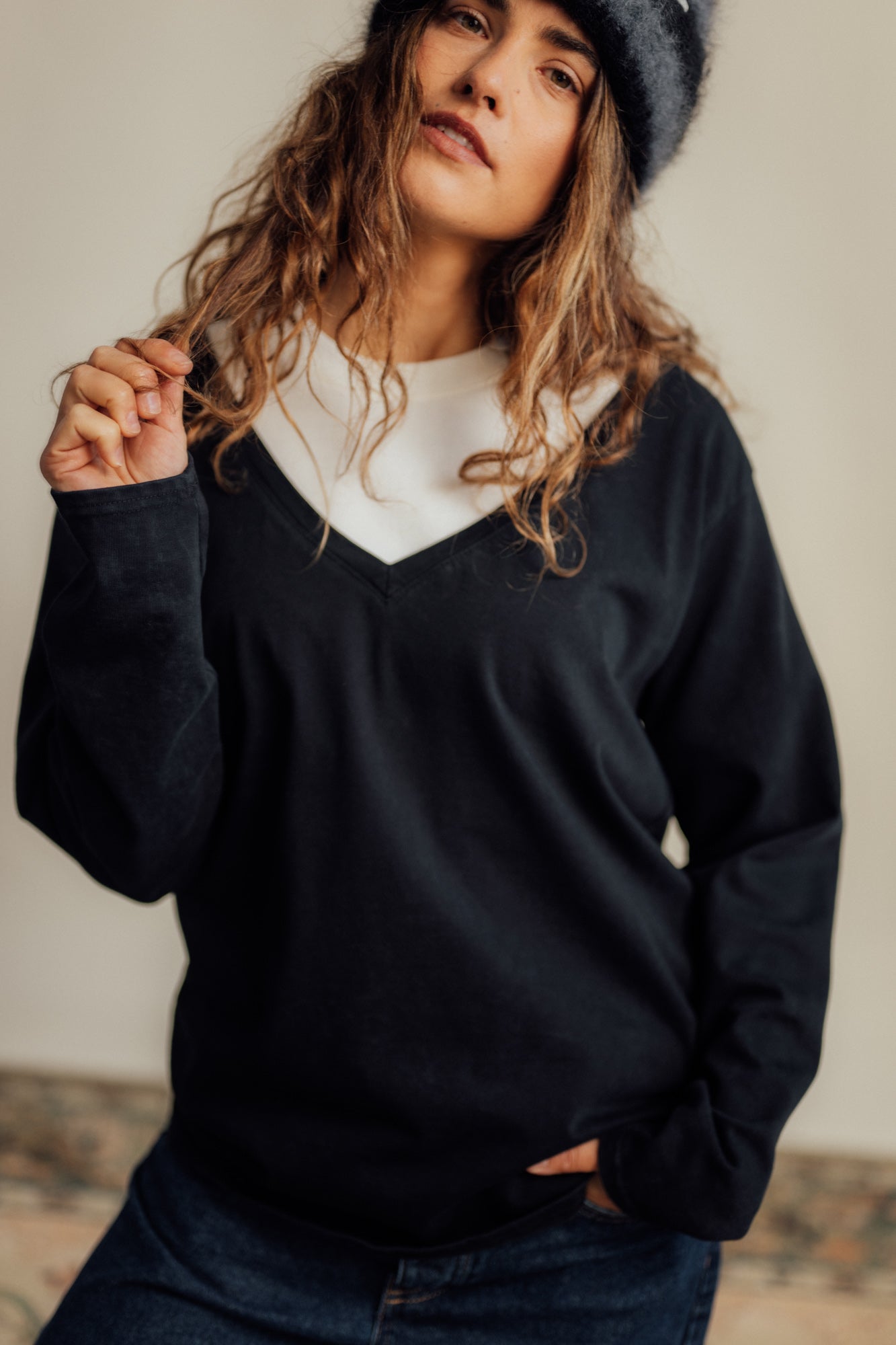 Longsleeve Florence Black - 1