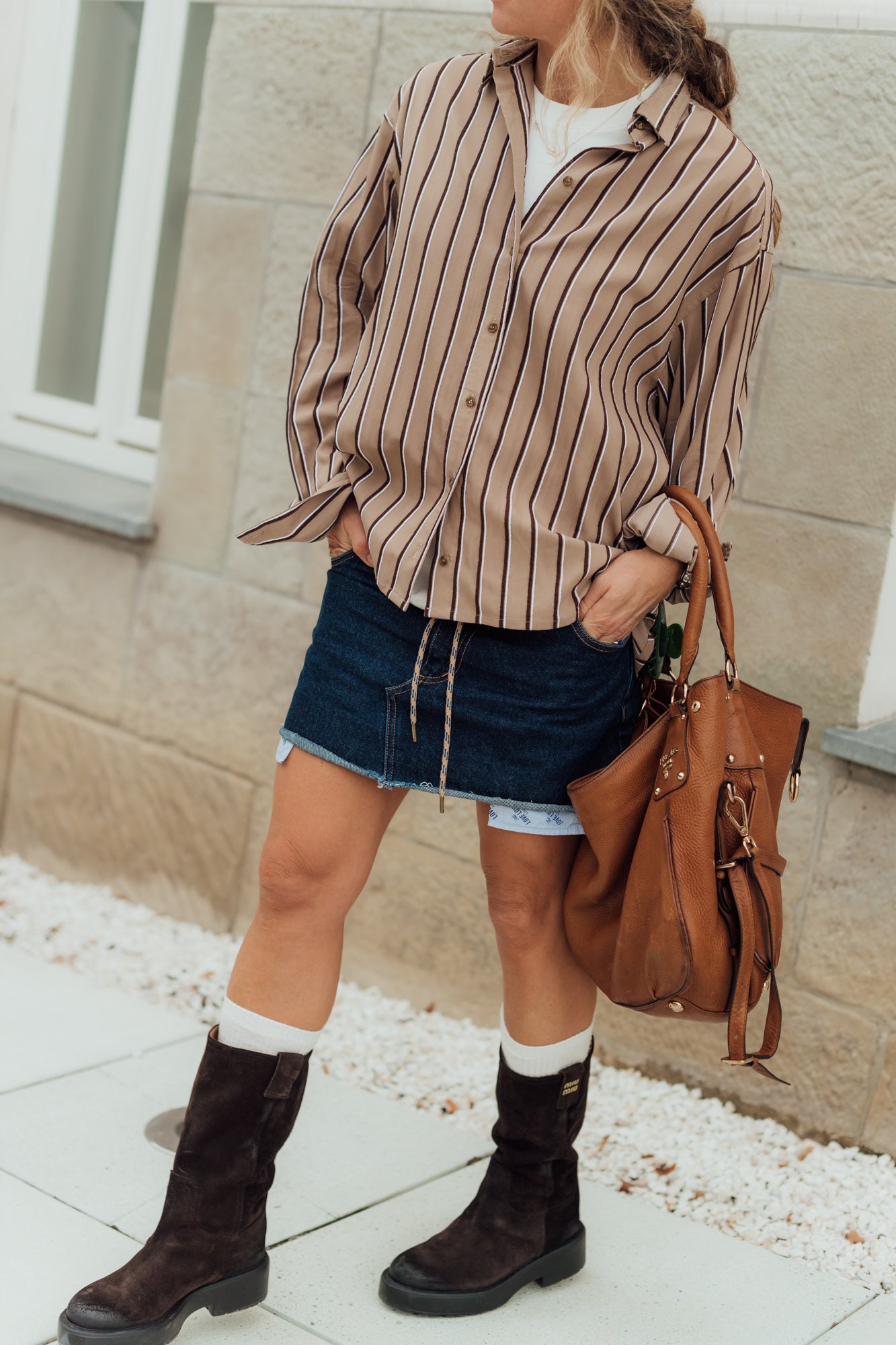 Koszula Kylie Brown Stripes - 1