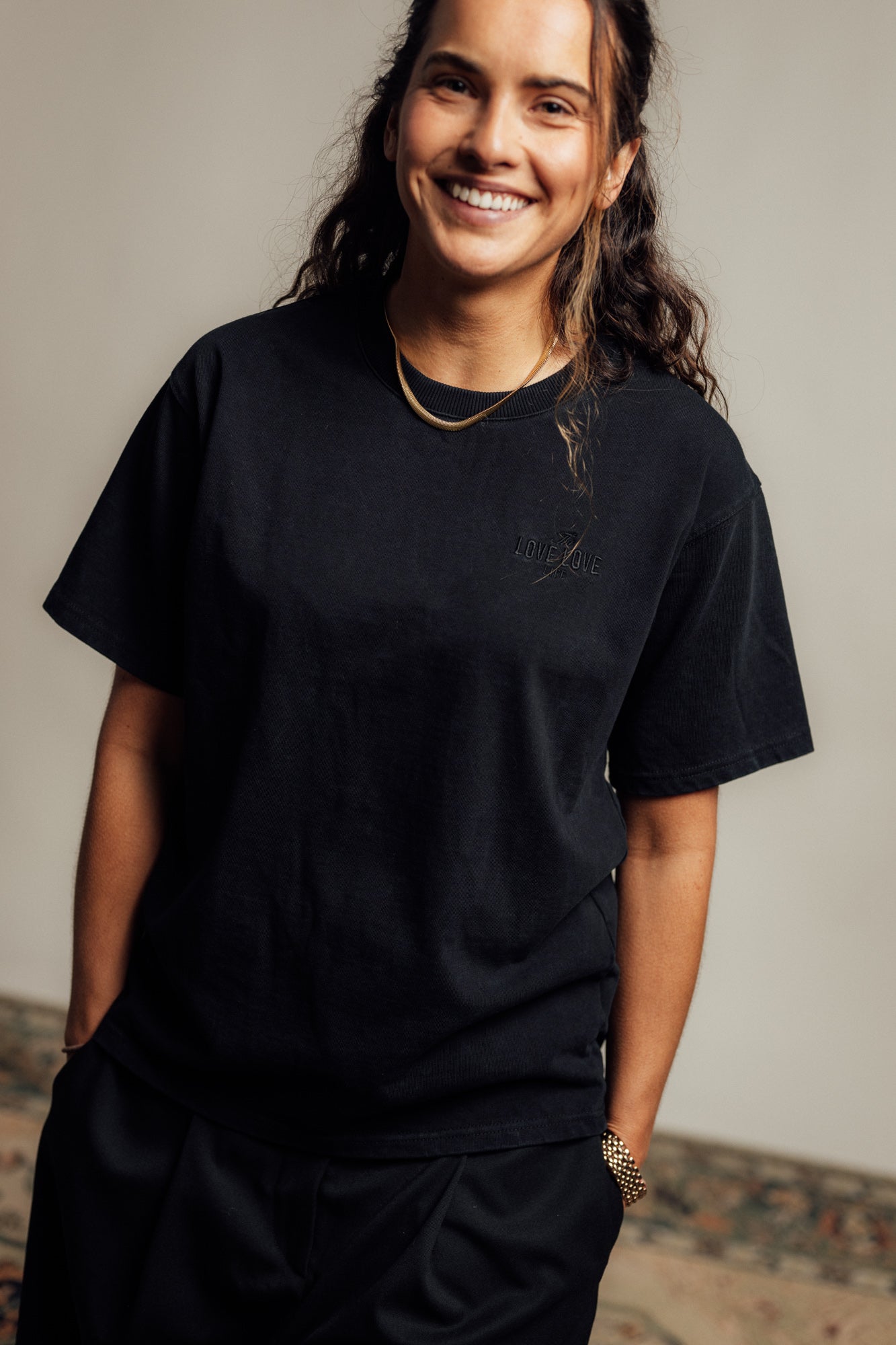 T-shirt Tan 2.0 Black Heavy - 1