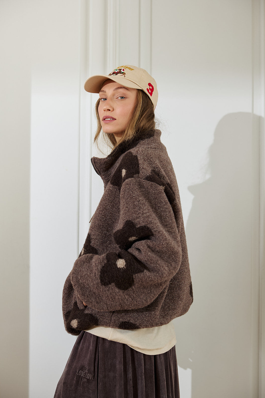 Bluza Arty Brown Flowers