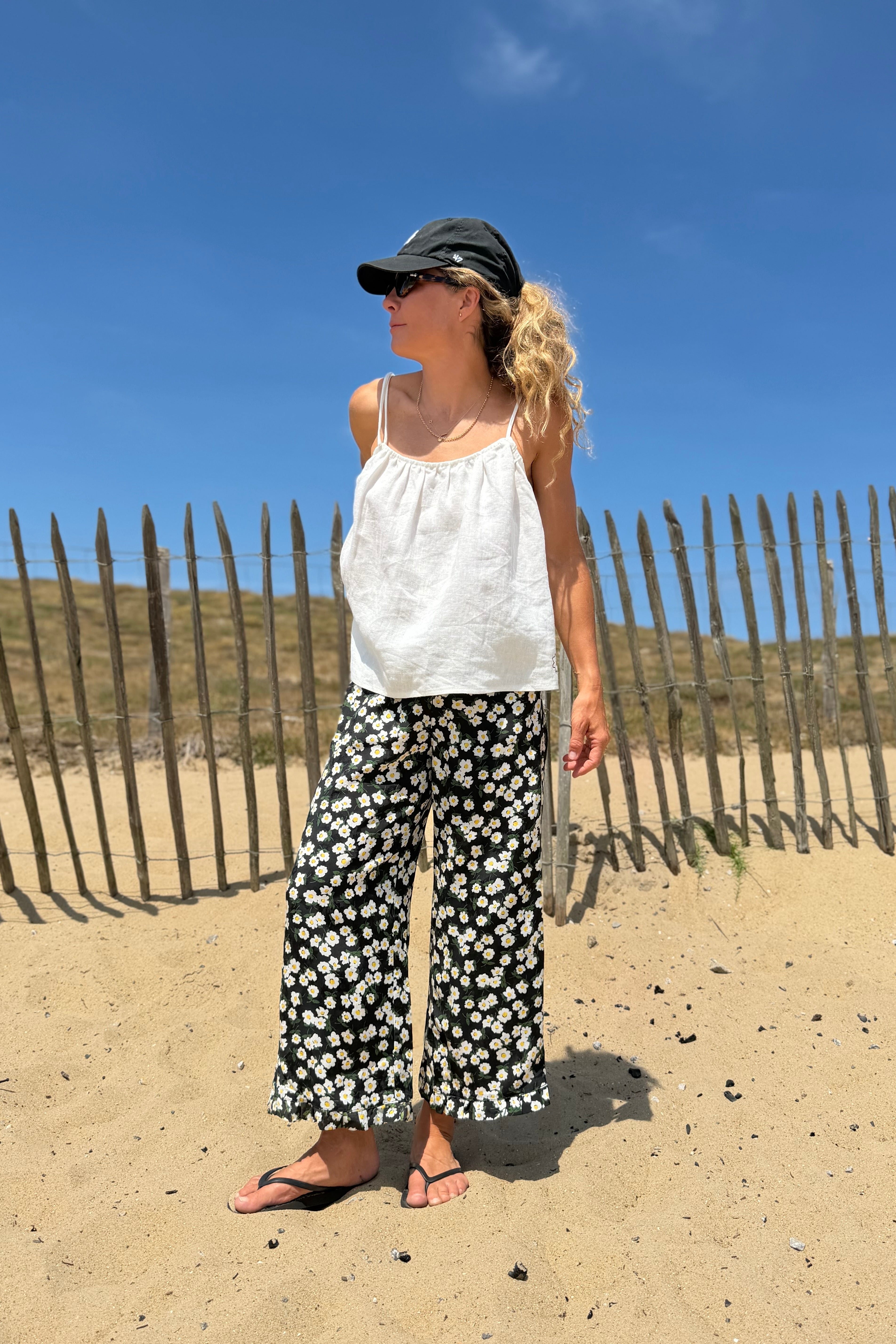 Daisy Black Capri Trousers