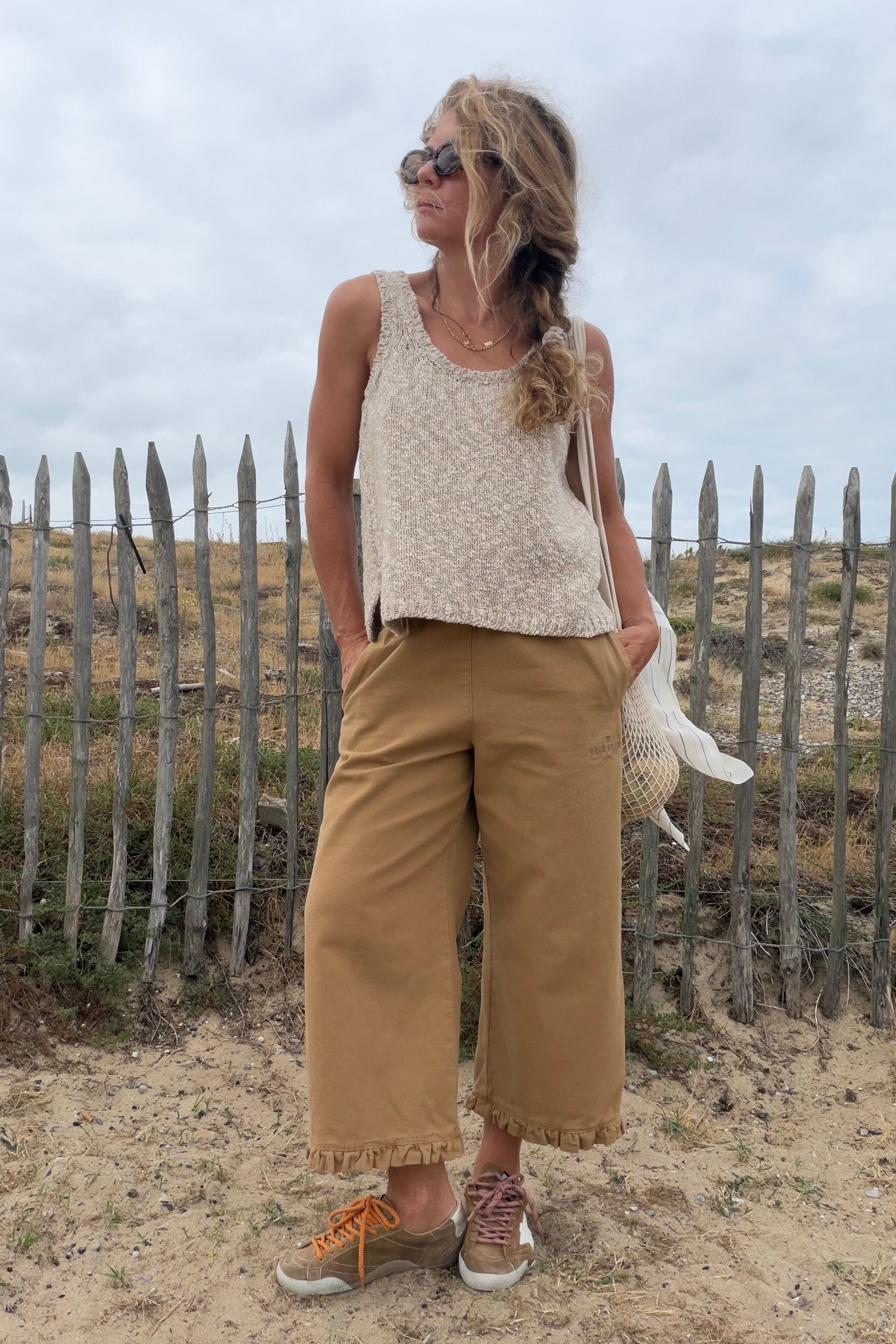 Capri Street Sand Trousers
