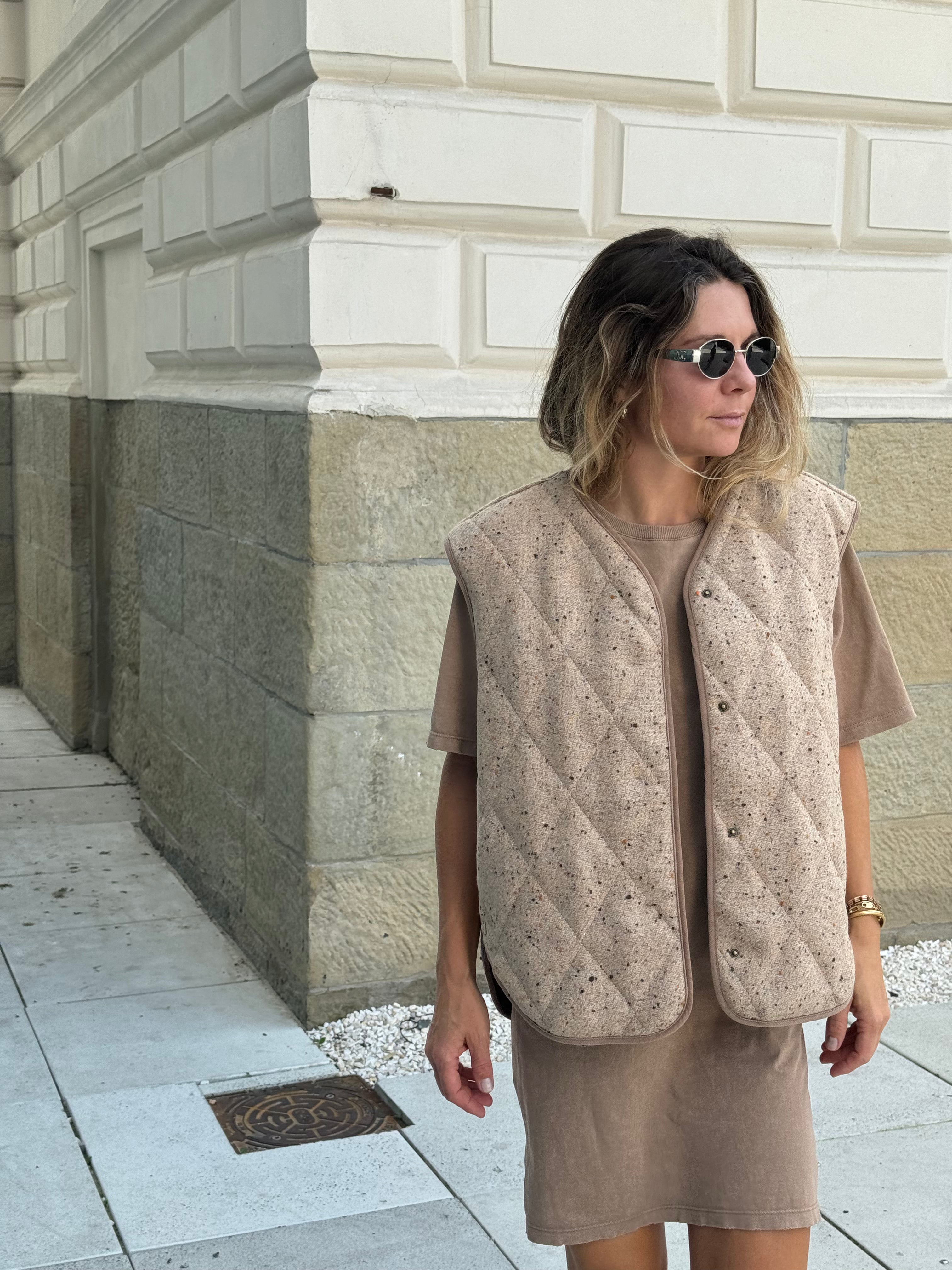 Kamizelka Tahoe Beige/Brown Plaid - 4