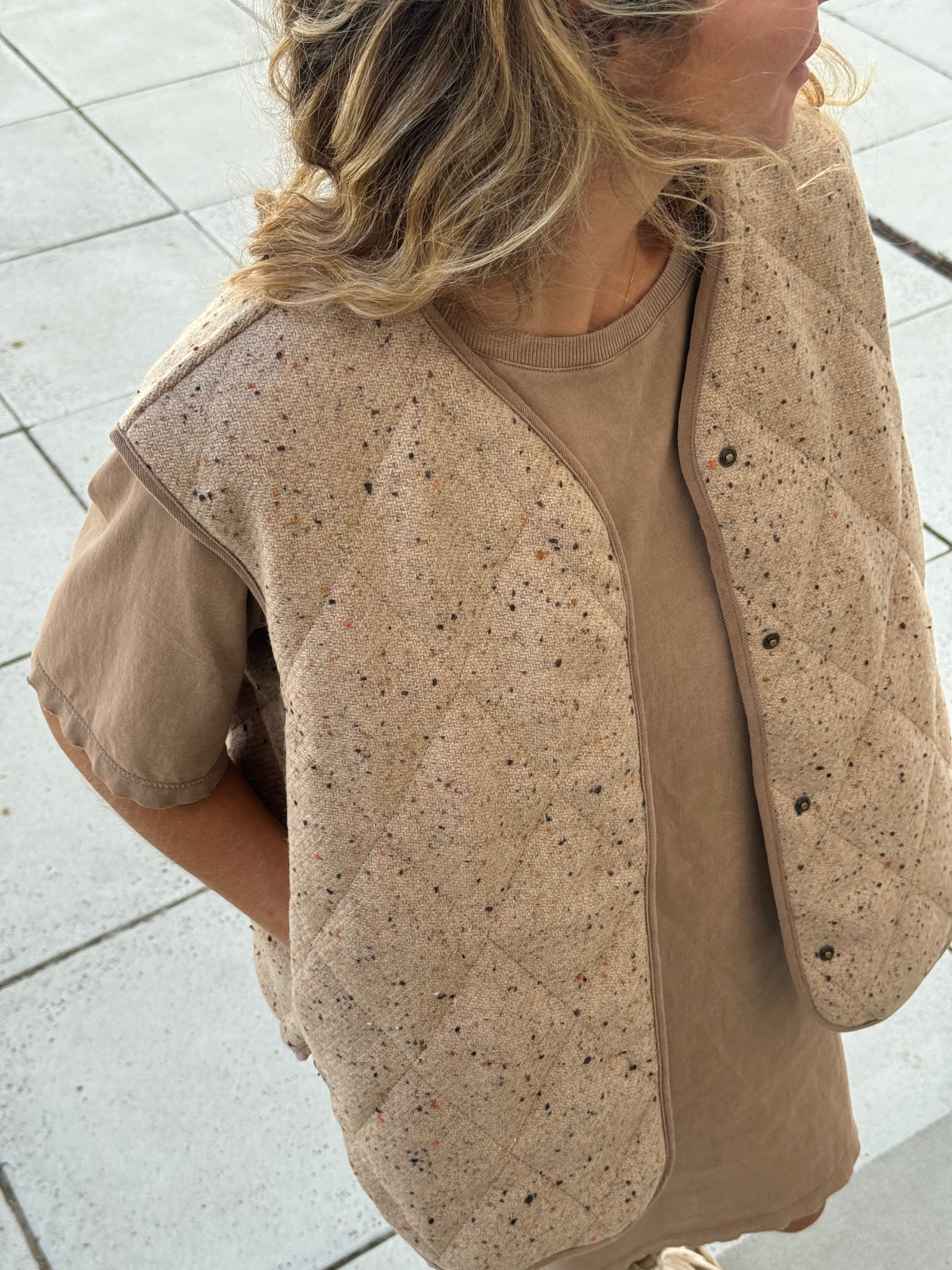 Kamizelka Tahoe Beige/Brown Plaid - 14