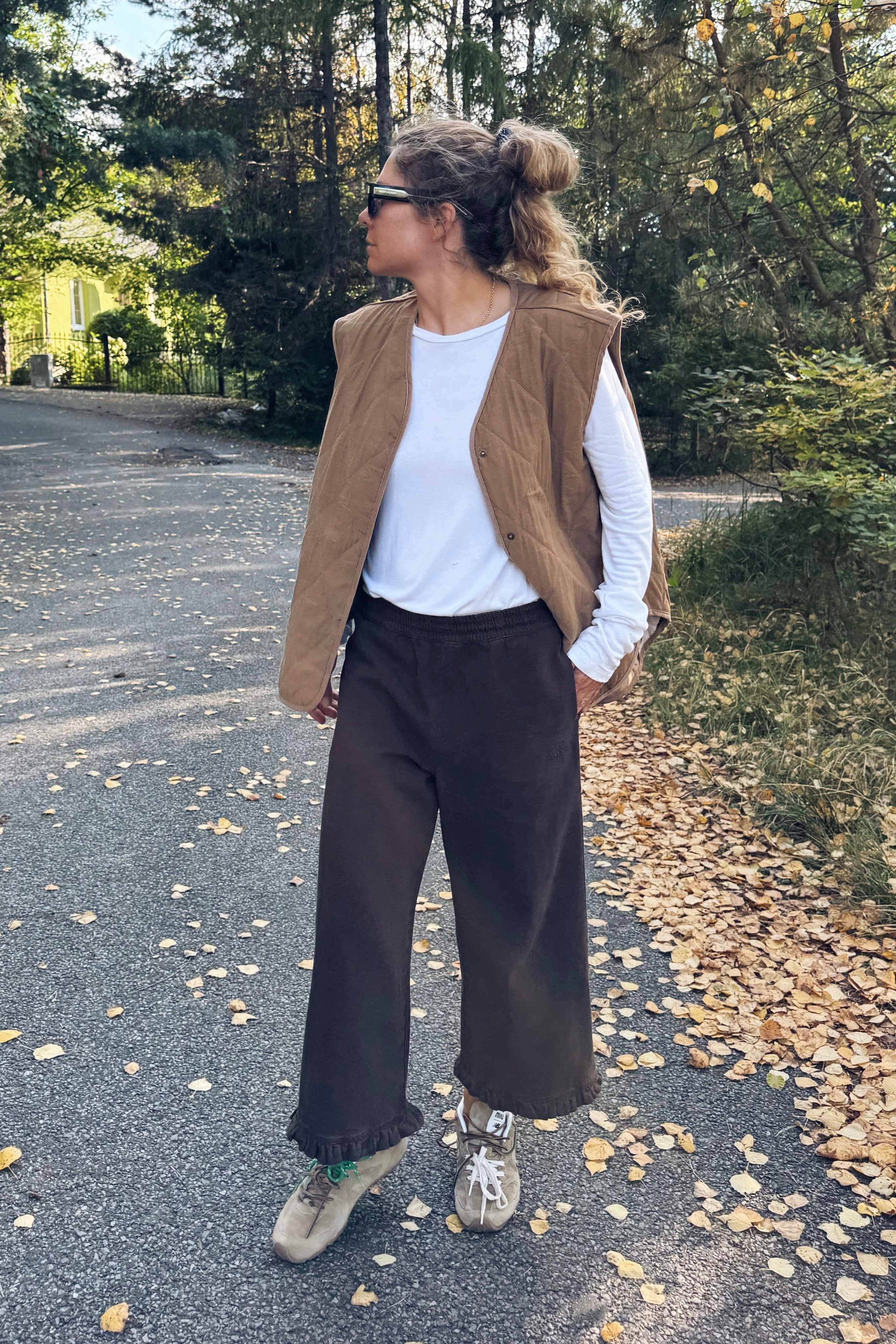 Street Brown Capri Pants - 11