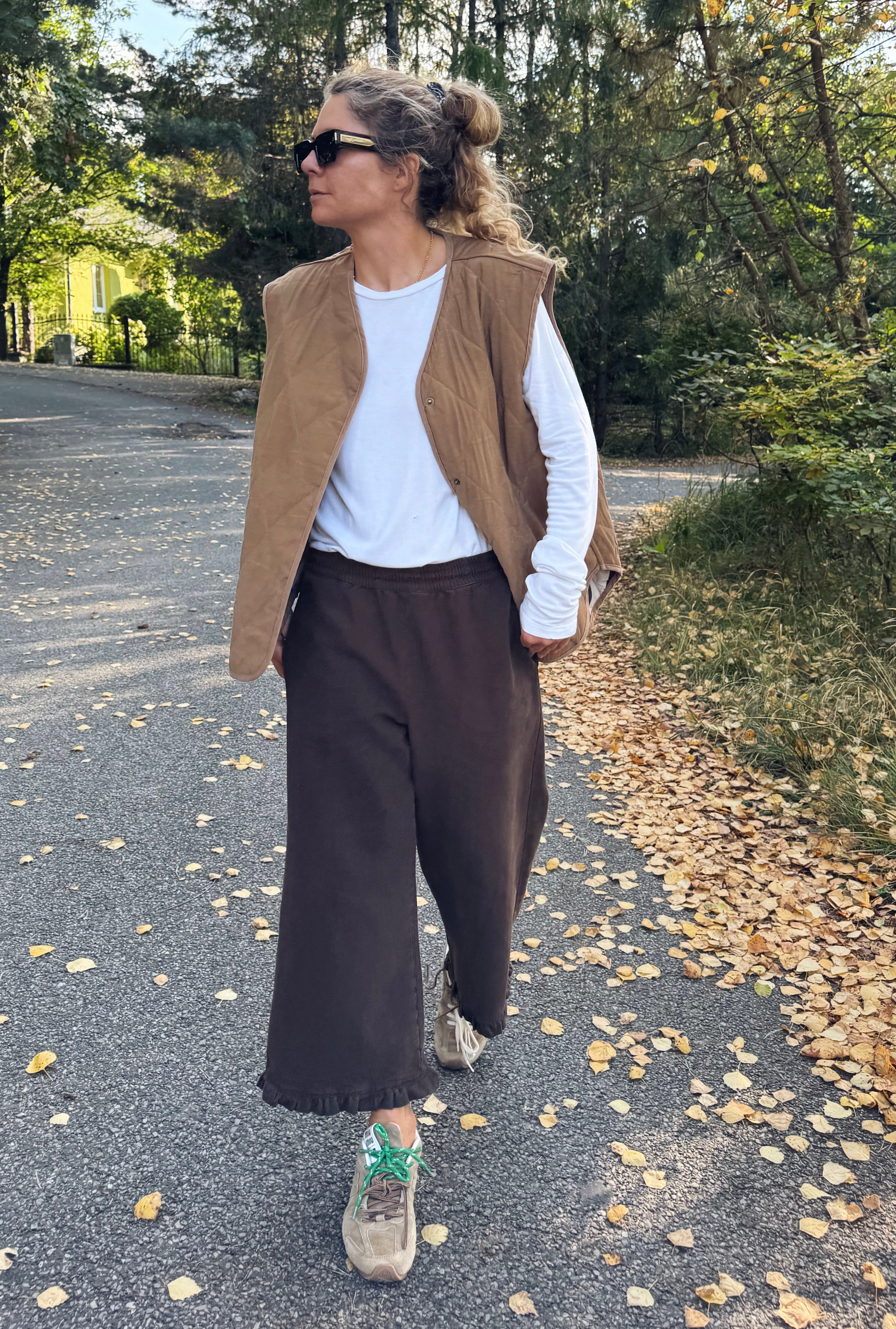 Street Brown Capri Pants - 9