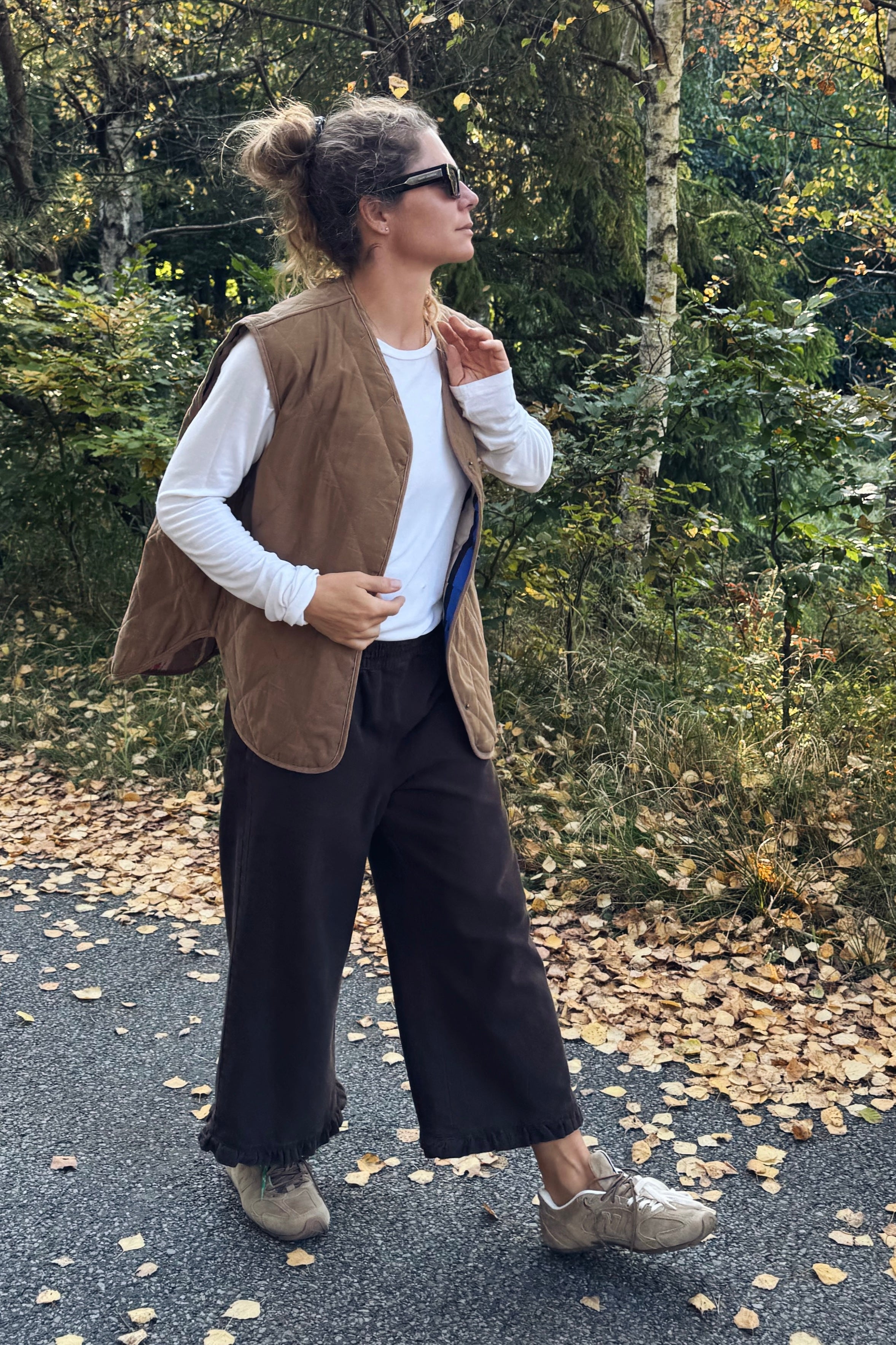 Street Brown Capri Pants - 10