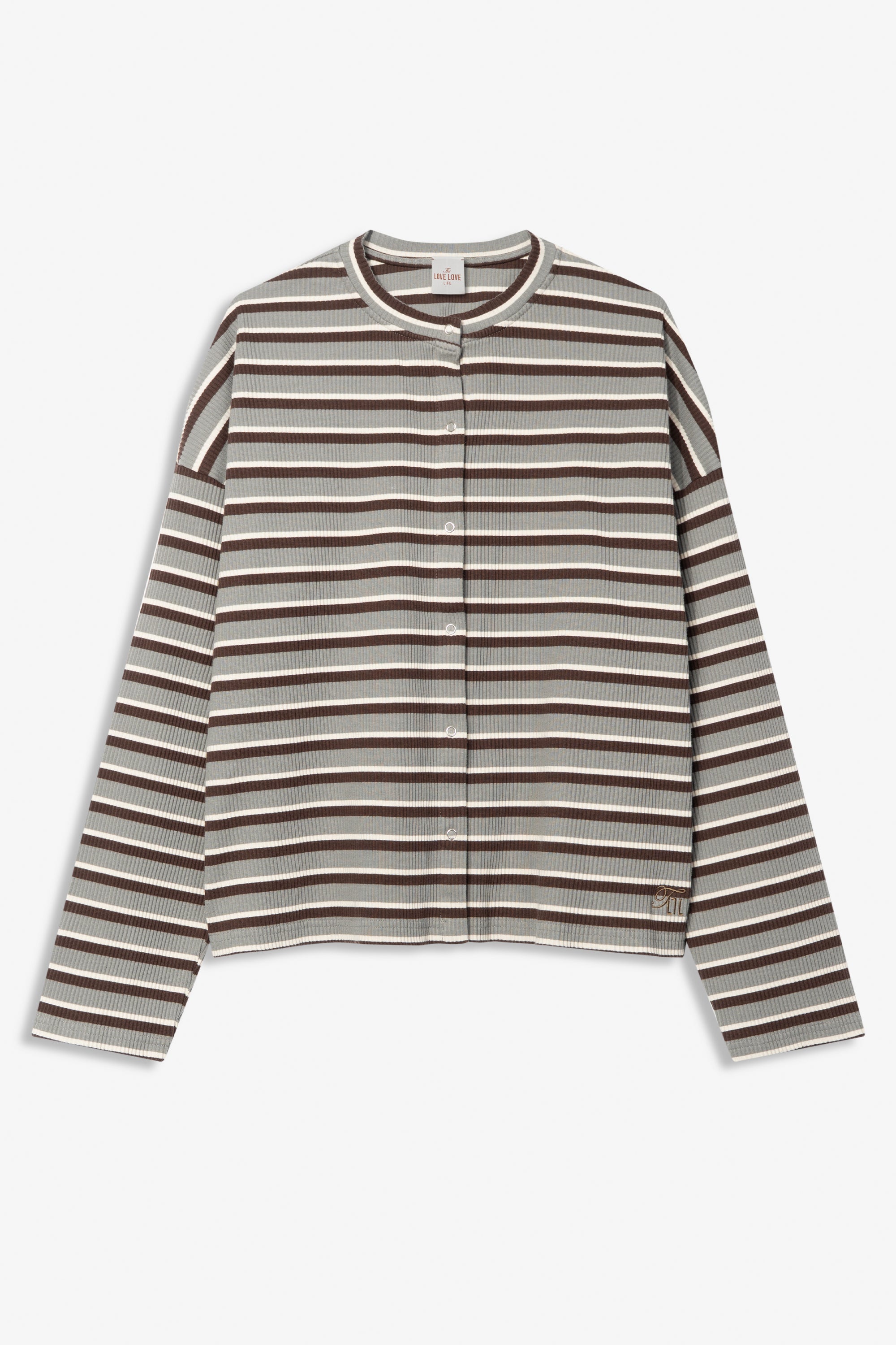 Cardigan Terro Gray Stripes