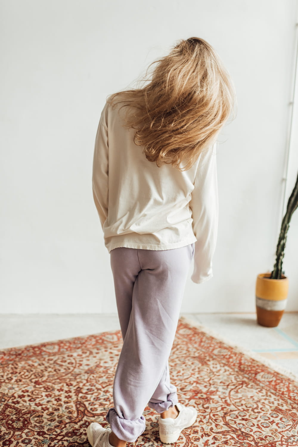 Longsleeve Luz Ecru Purple