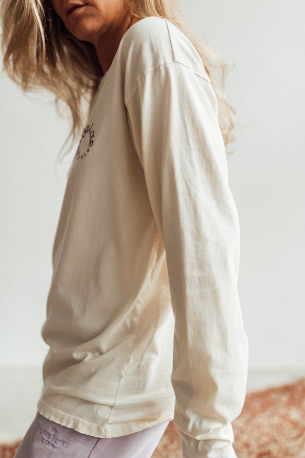 Longsleeve Luz Ecru Purple