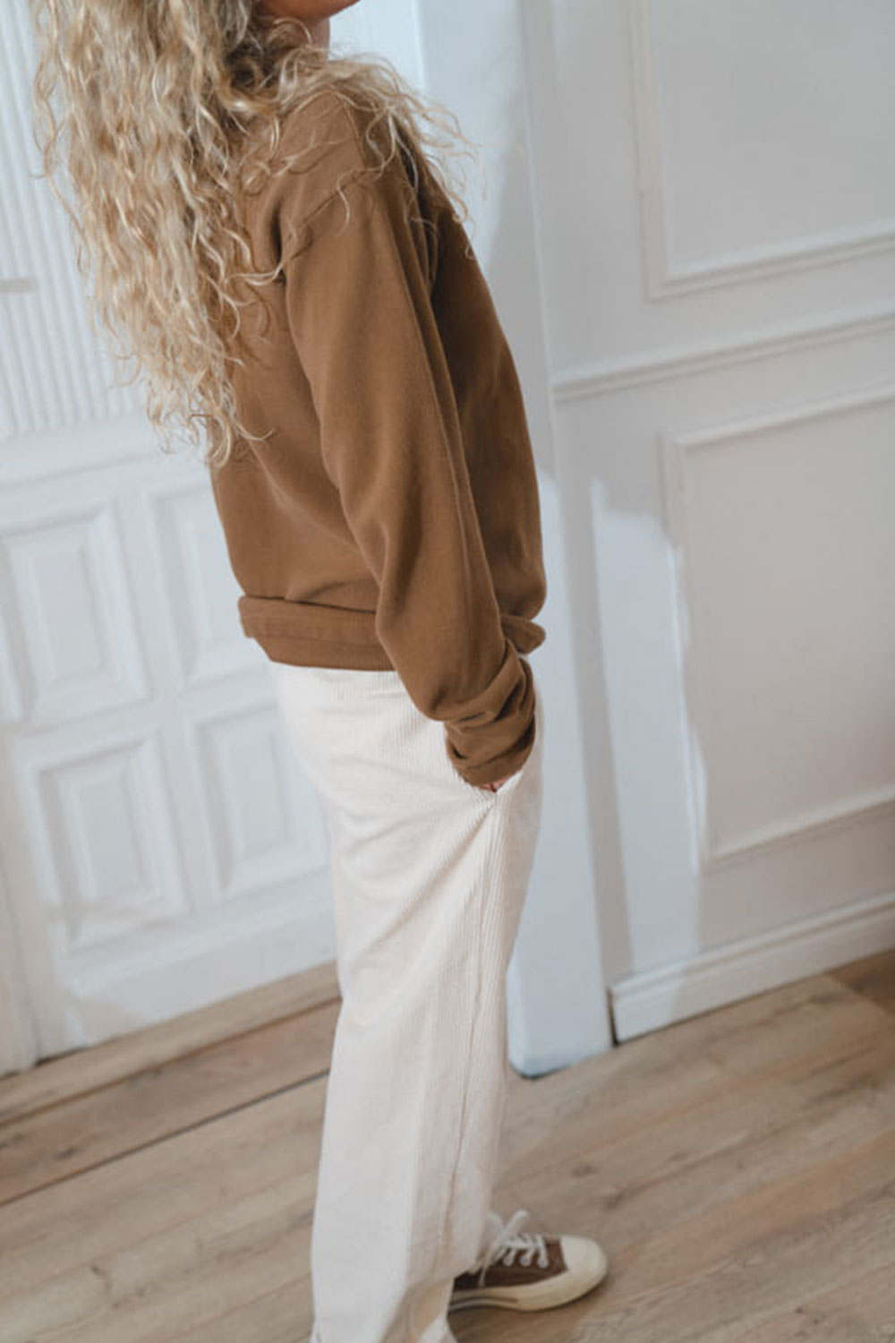 Longsleeve Sweet Waffle Light Brown