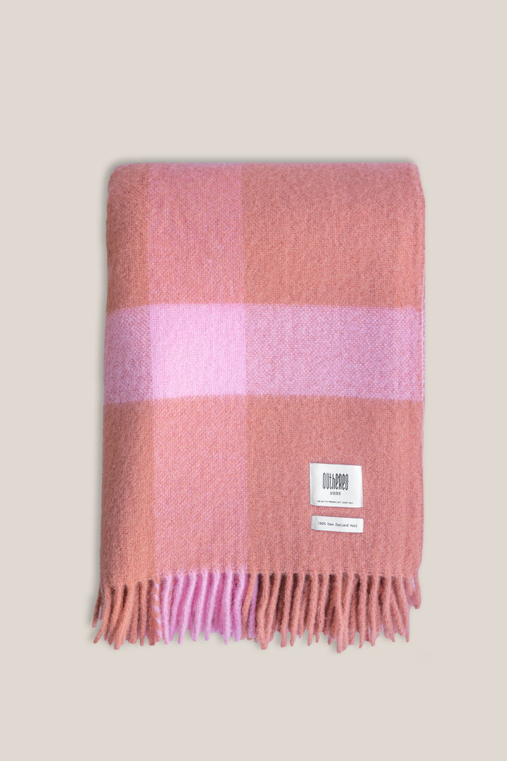 Koc Wełniany Soft Wool Rose Pink - 1