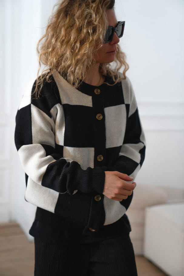 Sweter Innsbruck Black/Ecru