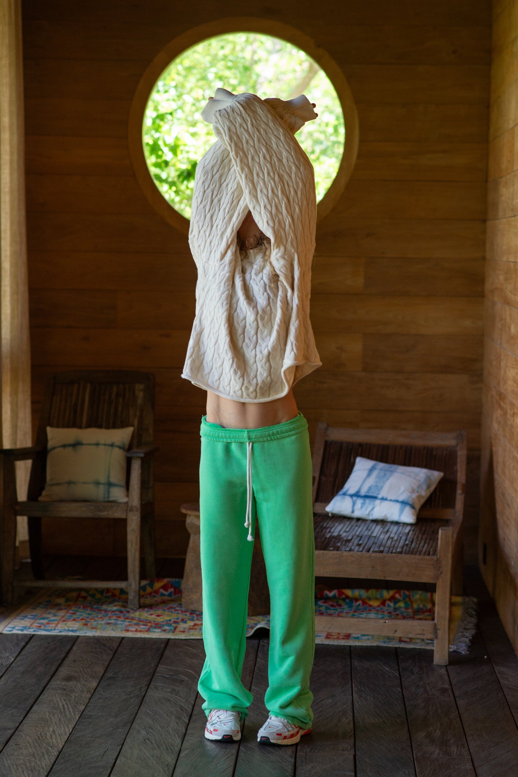 Winter Green Candy Trousers