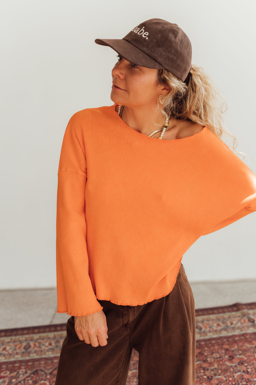 Longsleeve Toledo Frill Orange