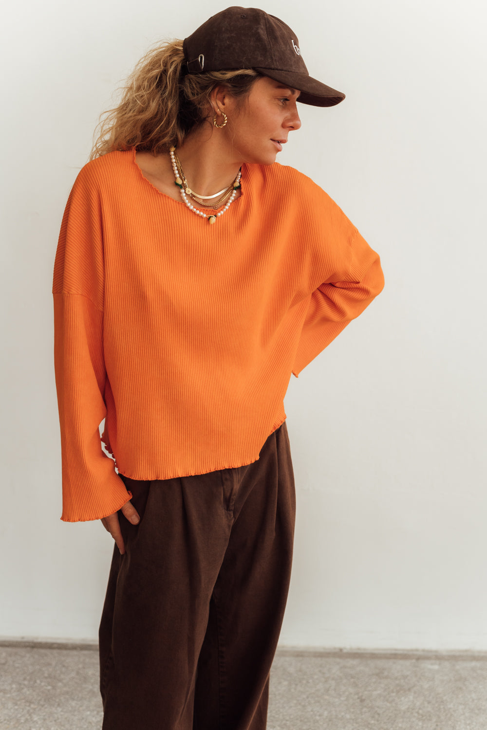 Longsleeve Toledo Frill Orange