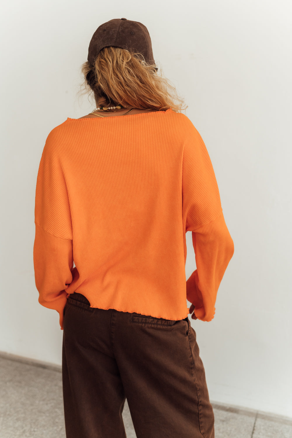 Longsleeve Toledo Frill Orange