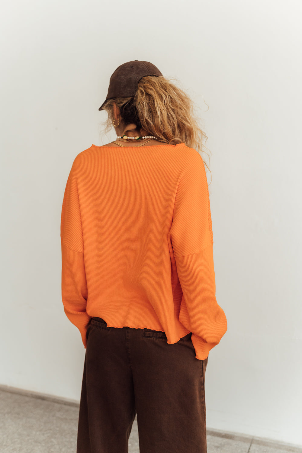Longsleeve Toledo Frill Orange