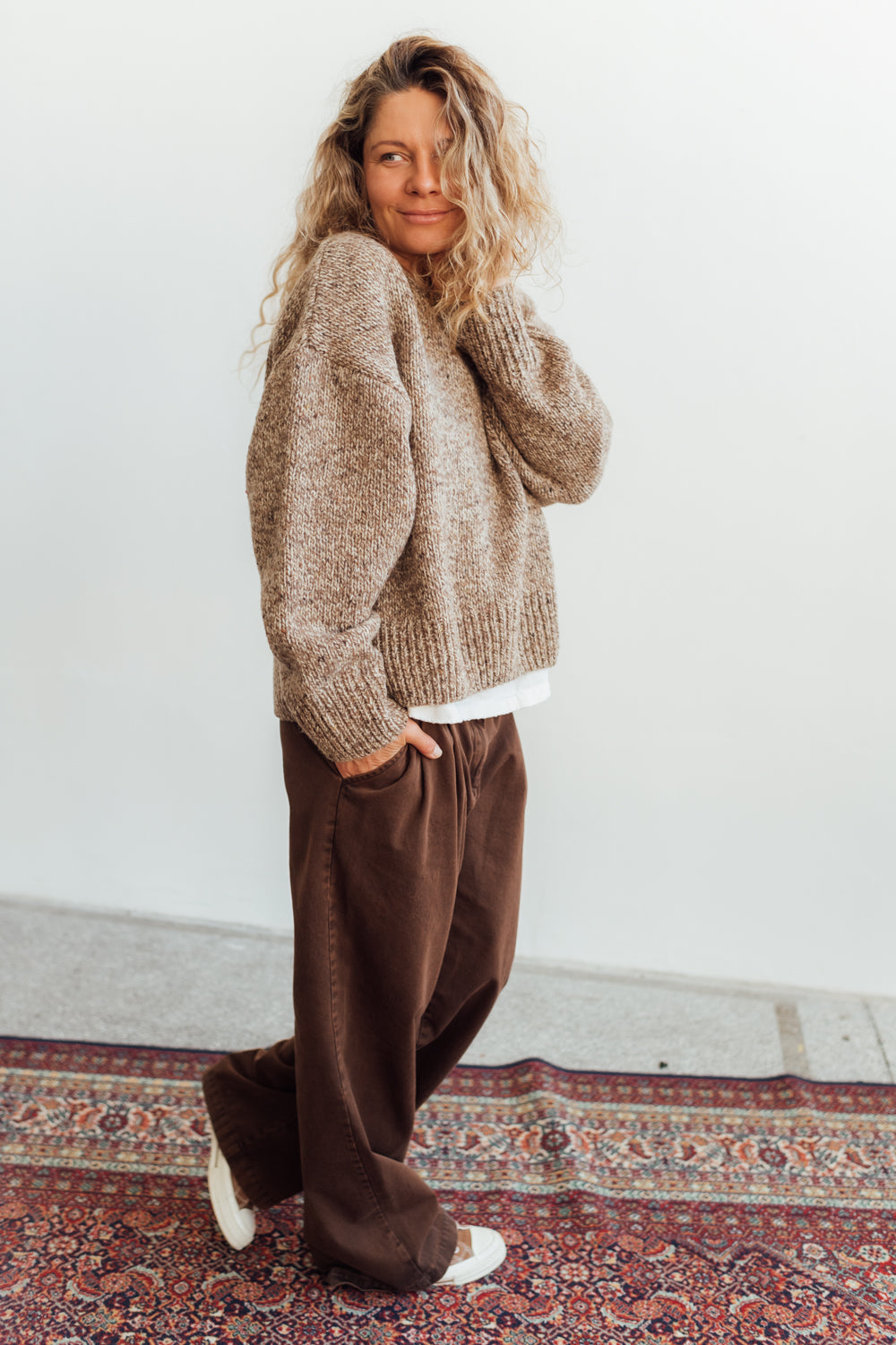 Sweter Cloud Beige Melange