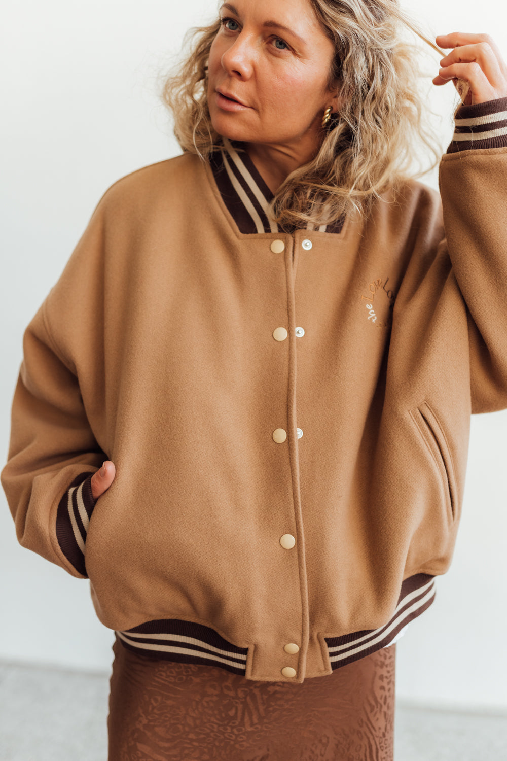 Kurtka Baseball Brown Paisley
