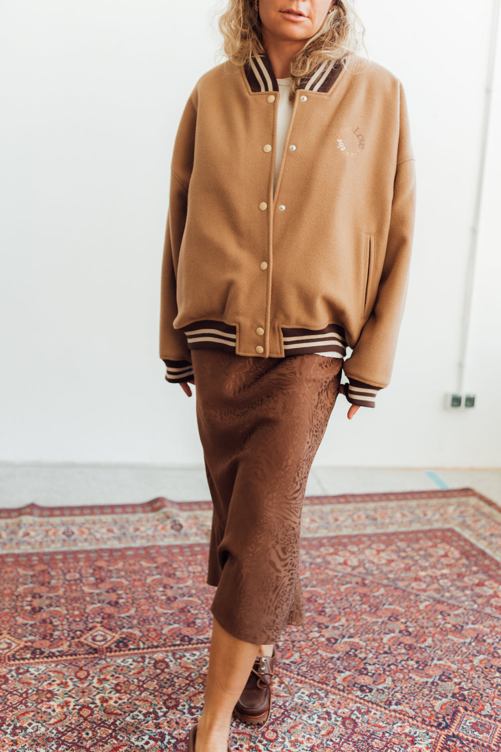 Kurtka Baseball Brown Paisley