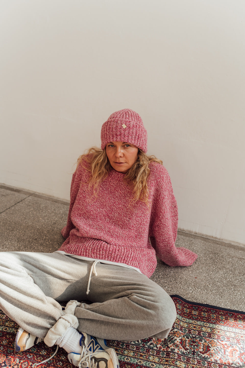 Sweter Cloud Pink Melange