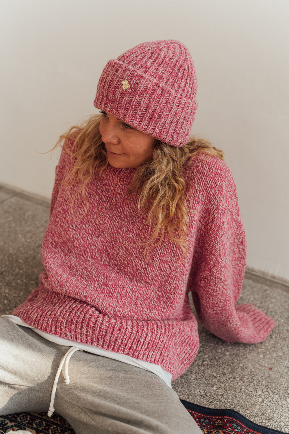 Czapka Roma Pink Melange