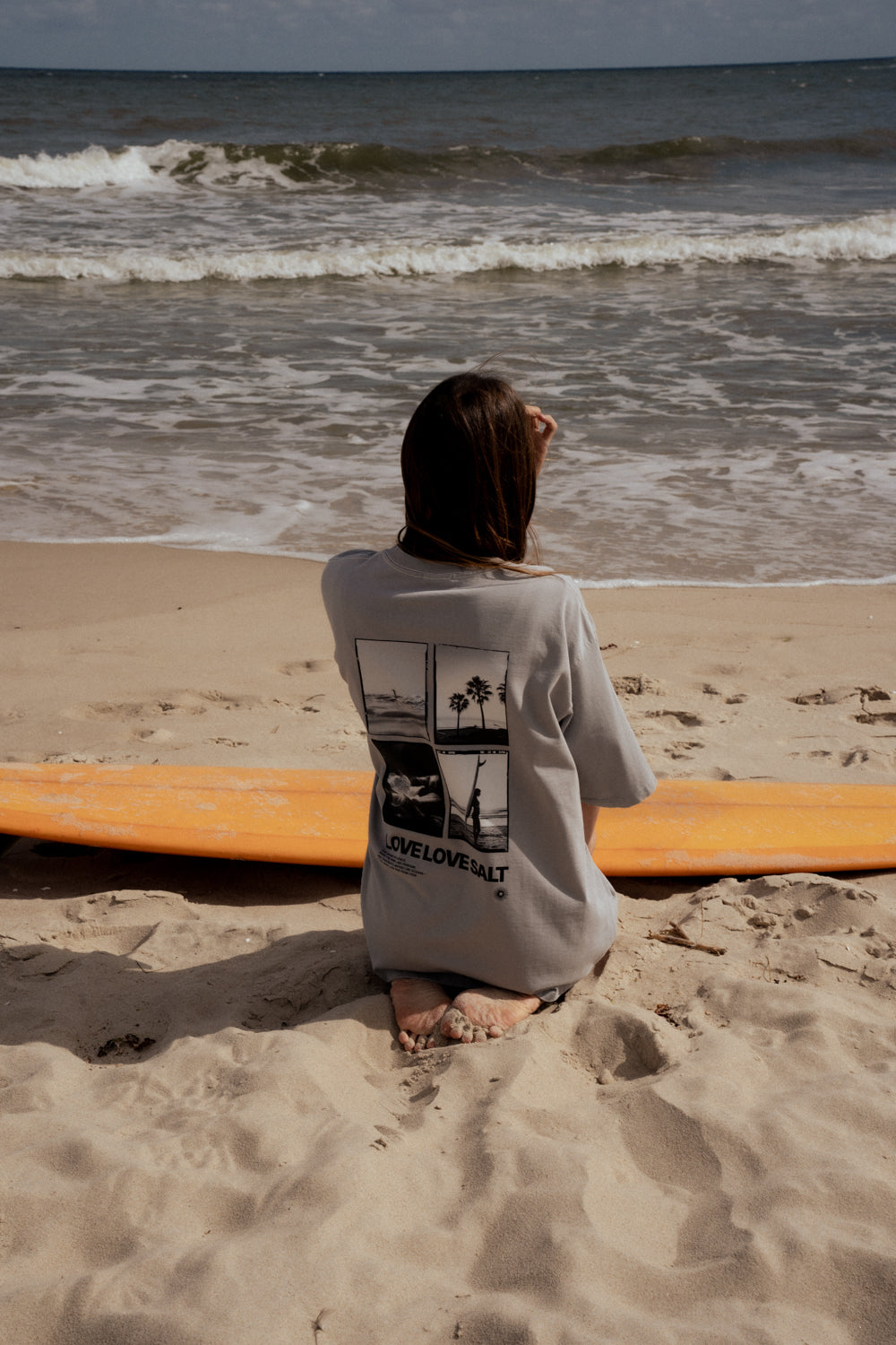 T-shirt Bronx Light Gray SALT - 8