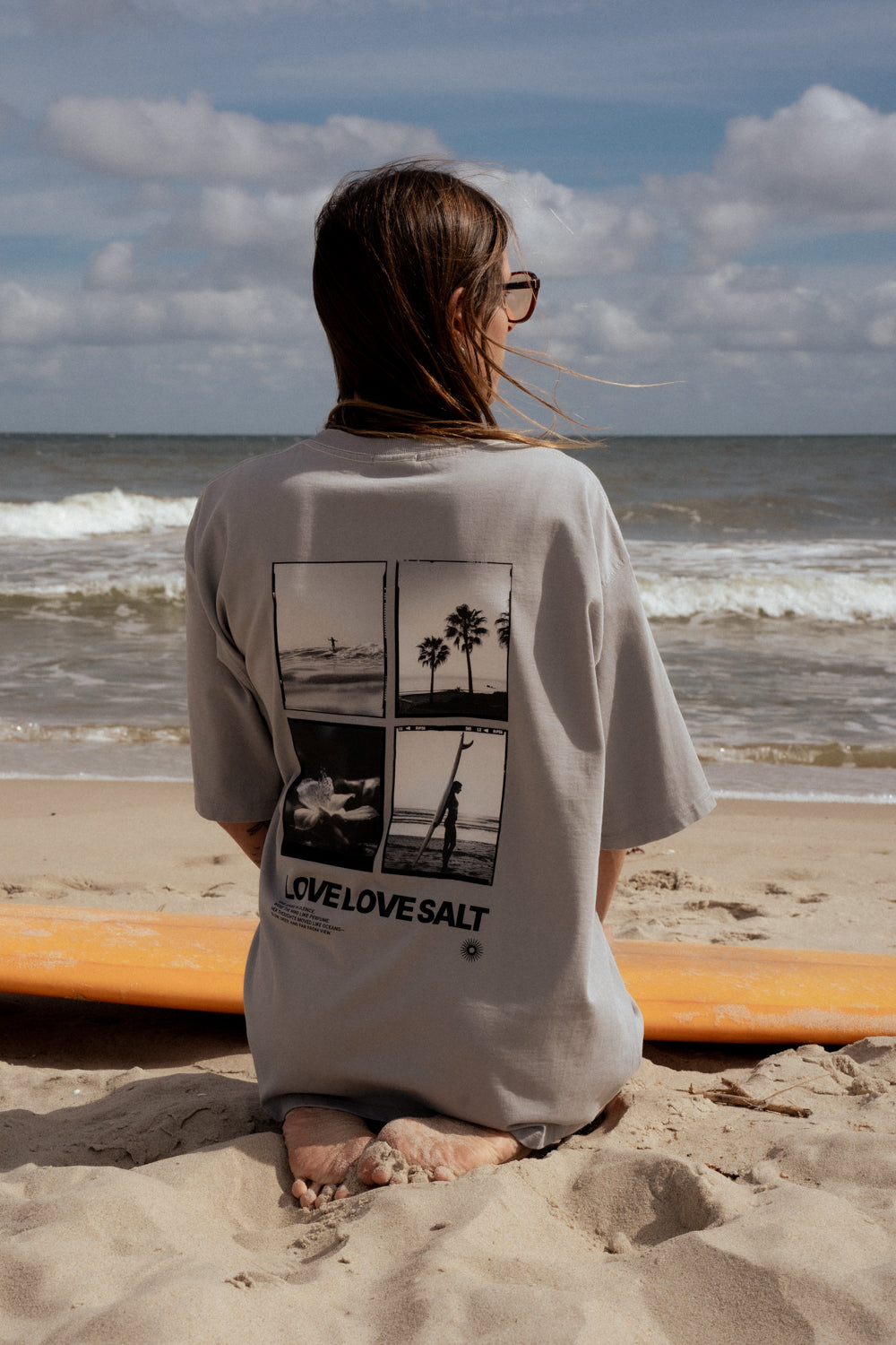 T-shirt Bronx Light Gray SALT - 2