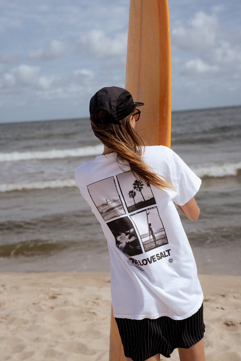 T-shirt Tan White SALT - 14