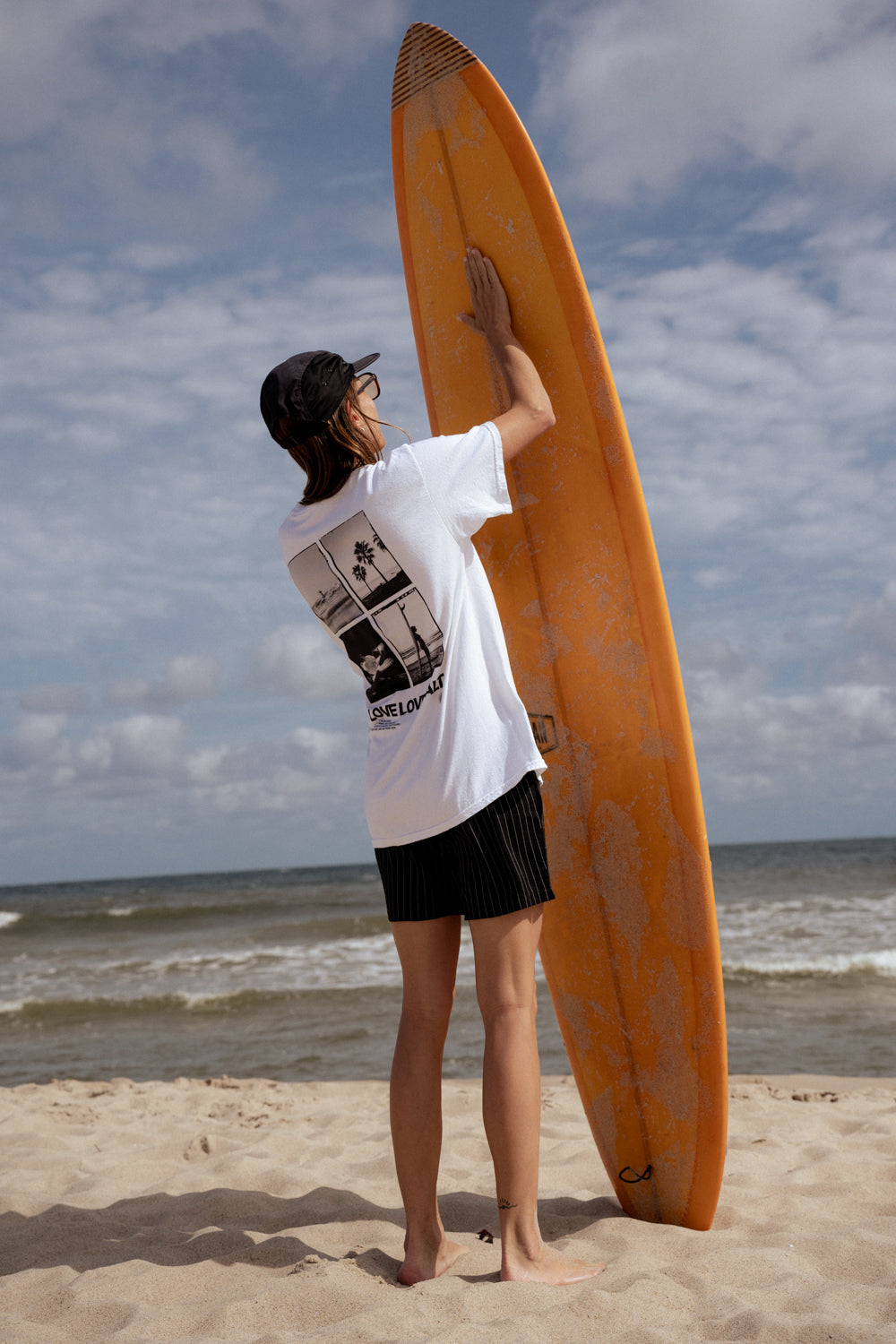 T-shirt Tan White SALT - 5