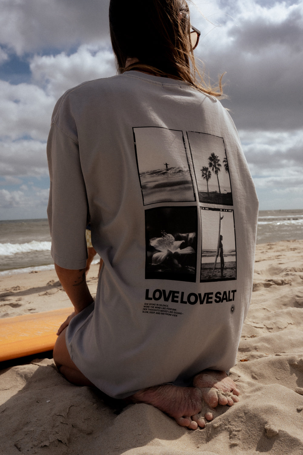 T-shirt Bronx Light Gray SALT - 12
