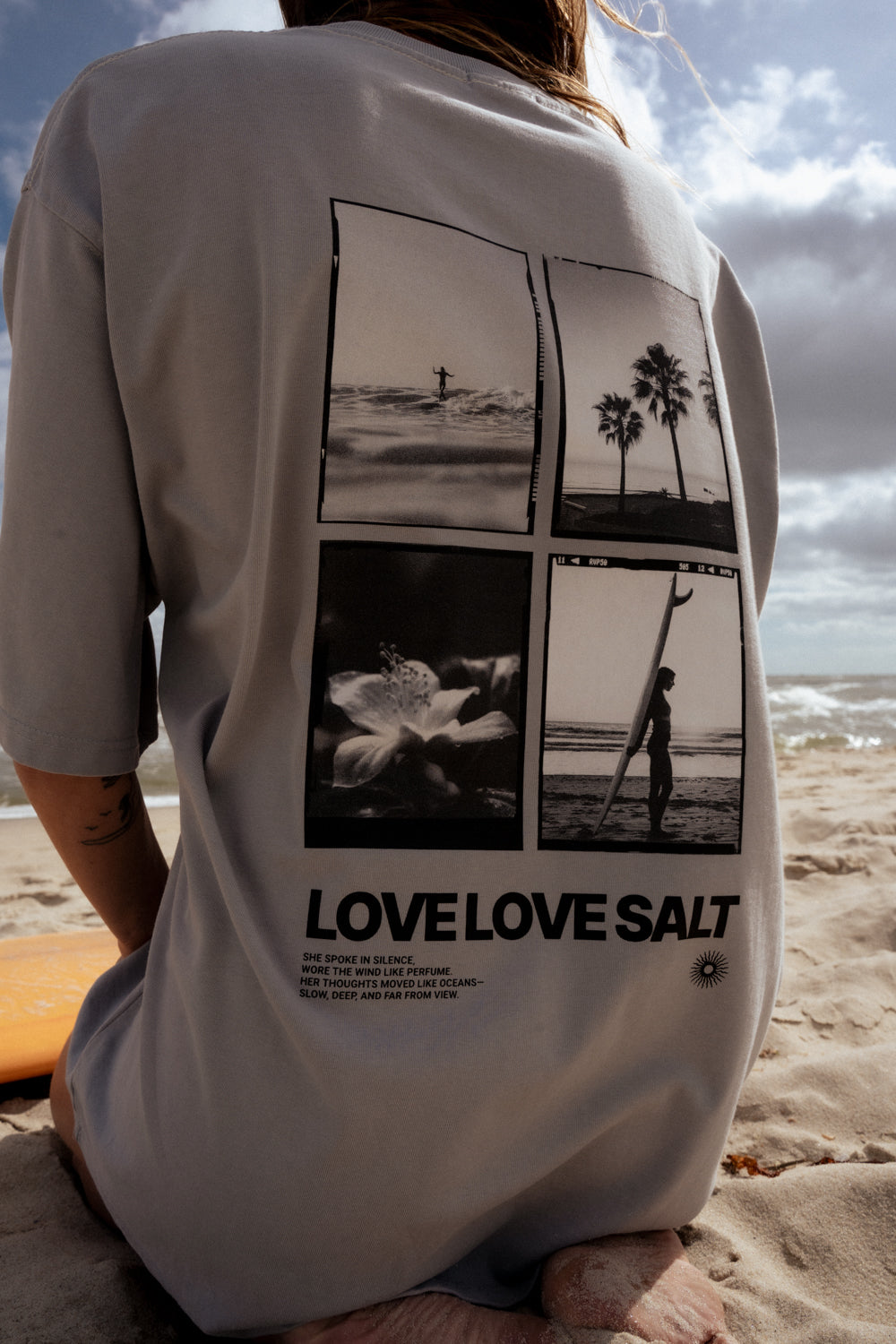 T-shirt Bronx Light Gray SALT - 6