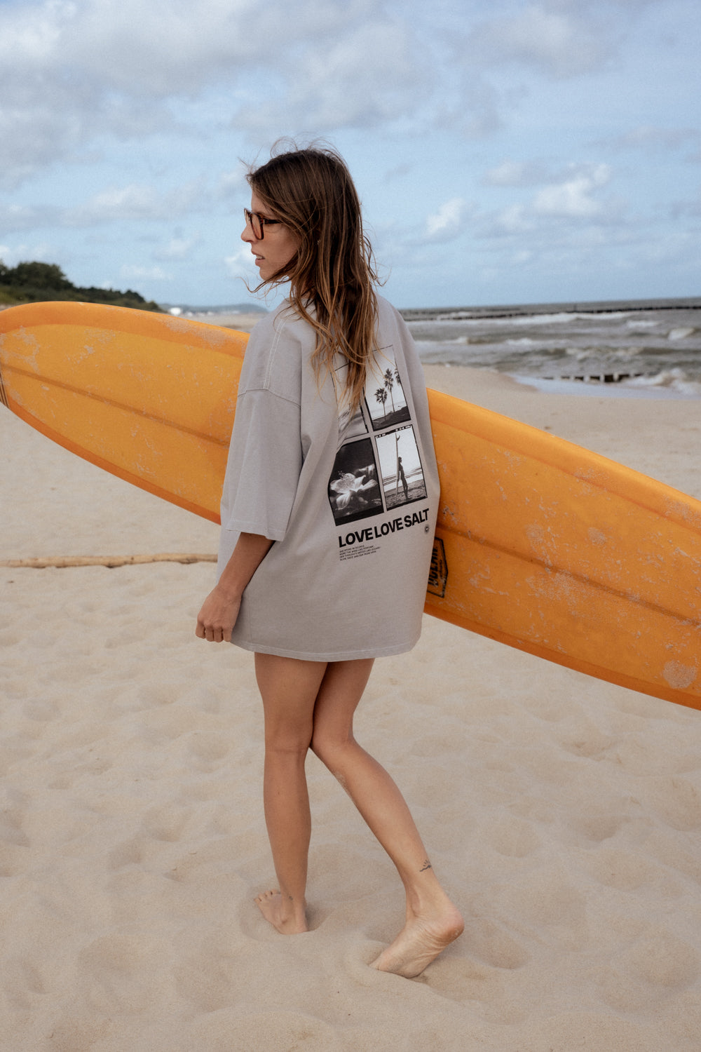 T-shirt Bronx Light Gray SALT - 1