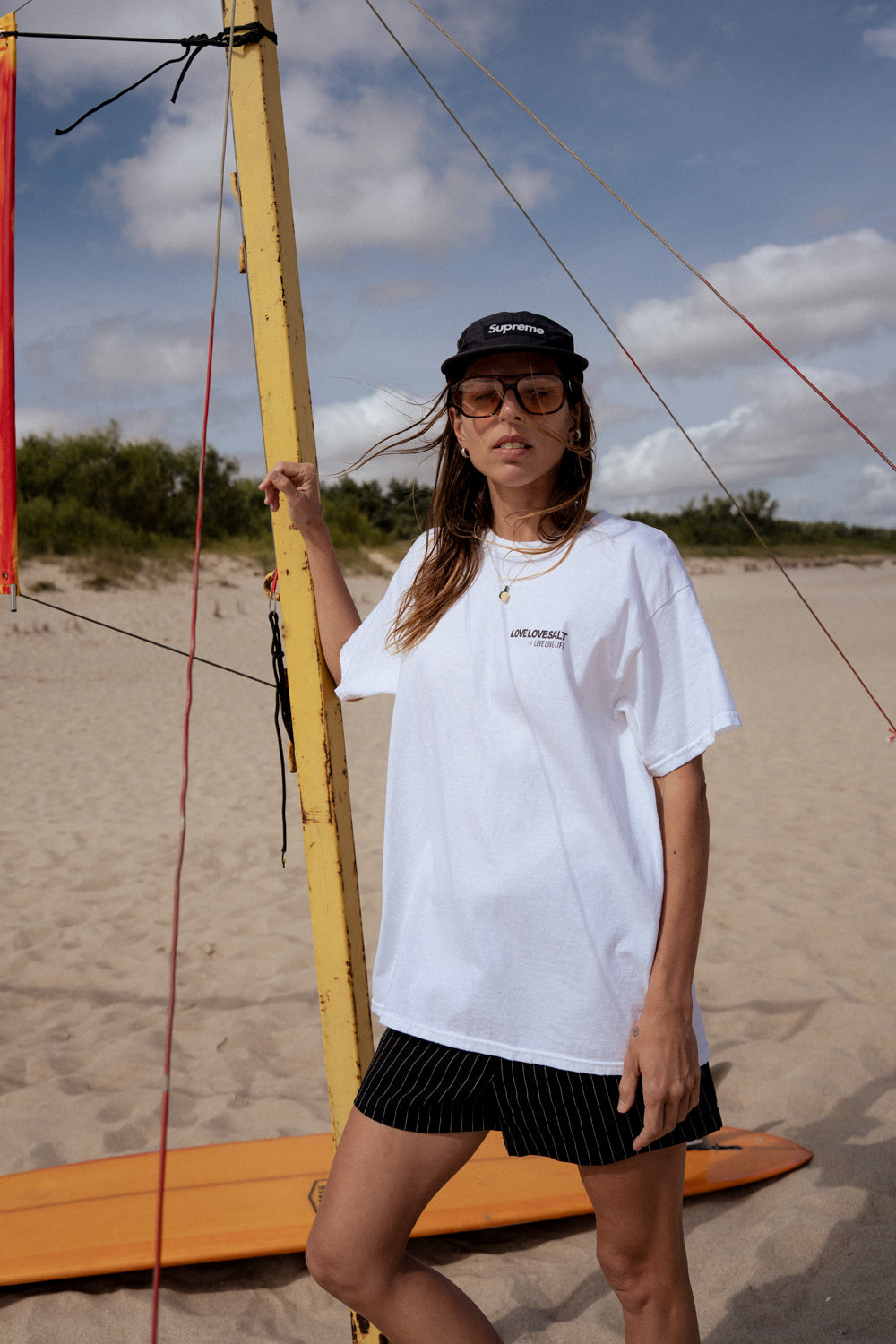 T-shirt Tan White SALT - 6