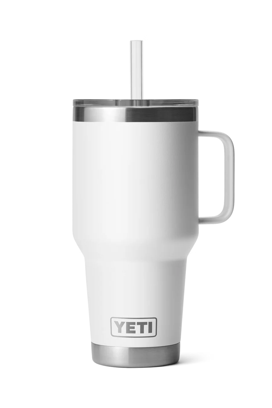 YETI RAMBLER 35 OZ STRAW MUG WHITE