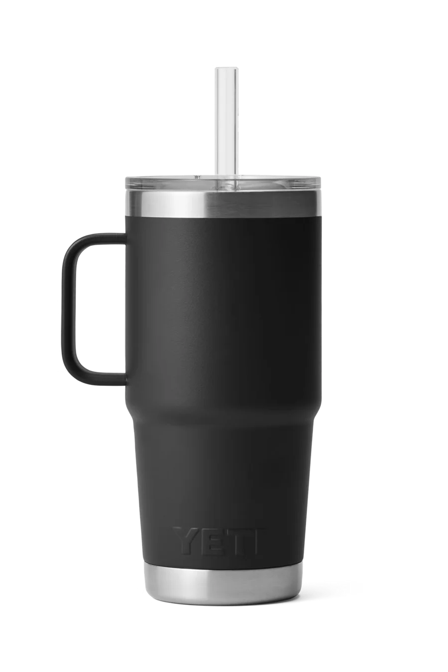 YETI RAMBLER 25 OZ STRAW MUG BLACK