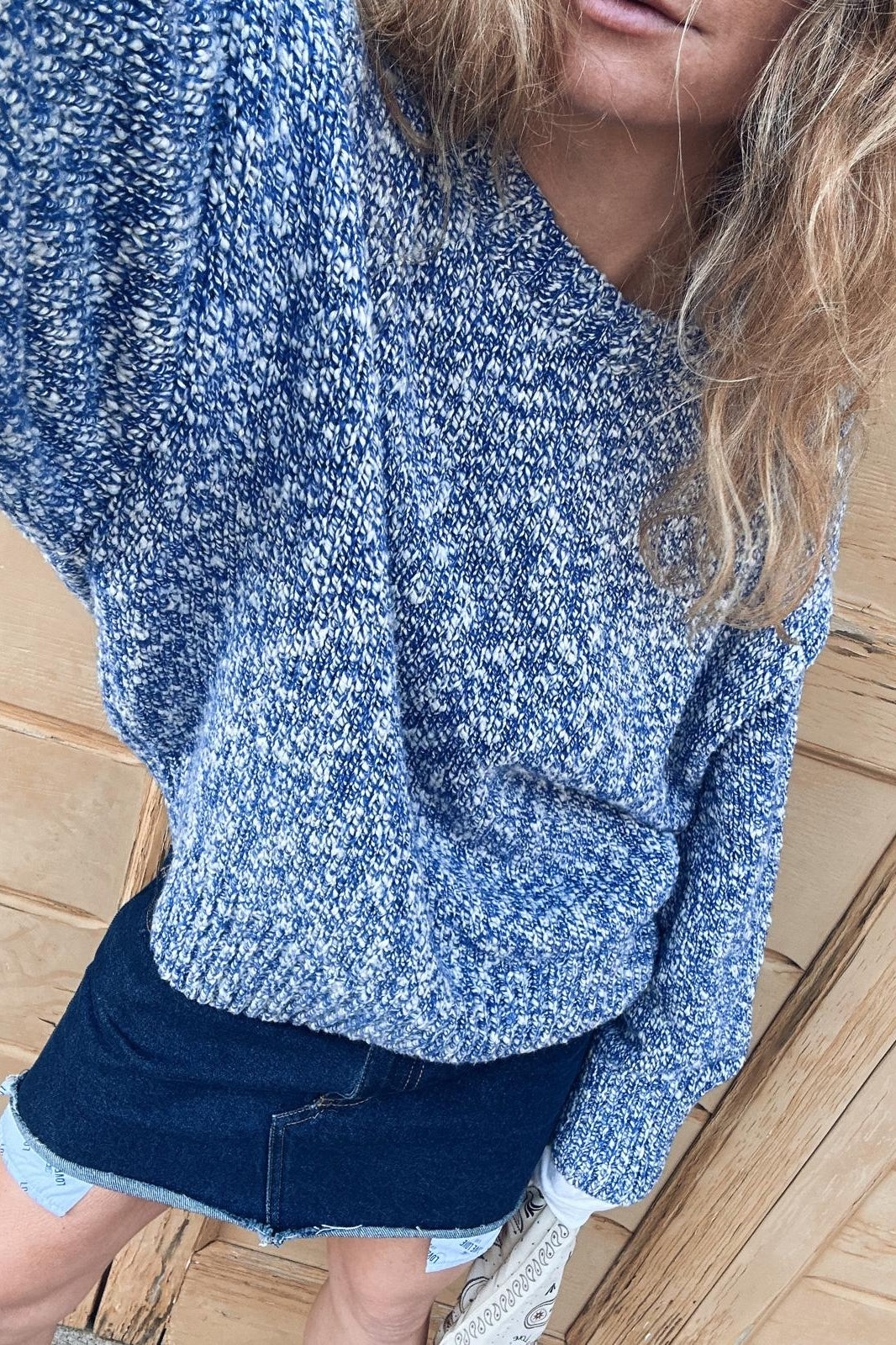 Sweter Day Blue/White - 1