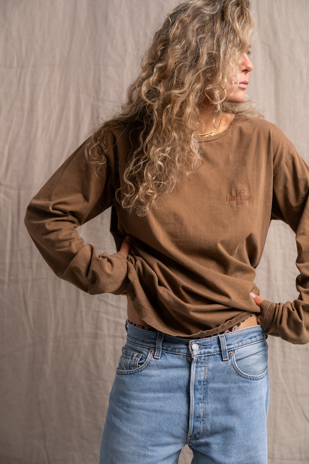 Longsleeve Luz Light Brown - 3