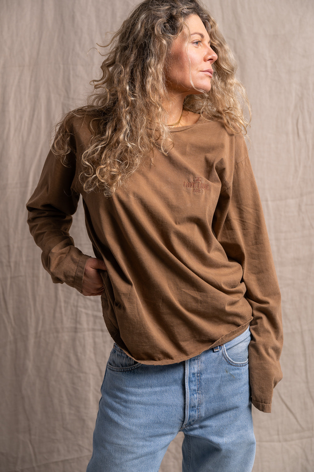 Longsleeve Luz Light Brown - 1