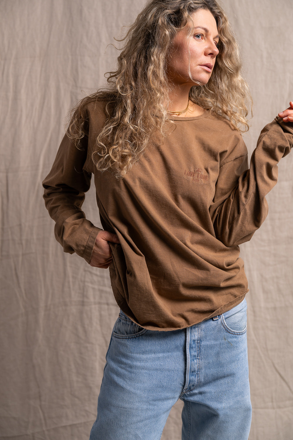 Longsleeve Luz Light Brown - 5