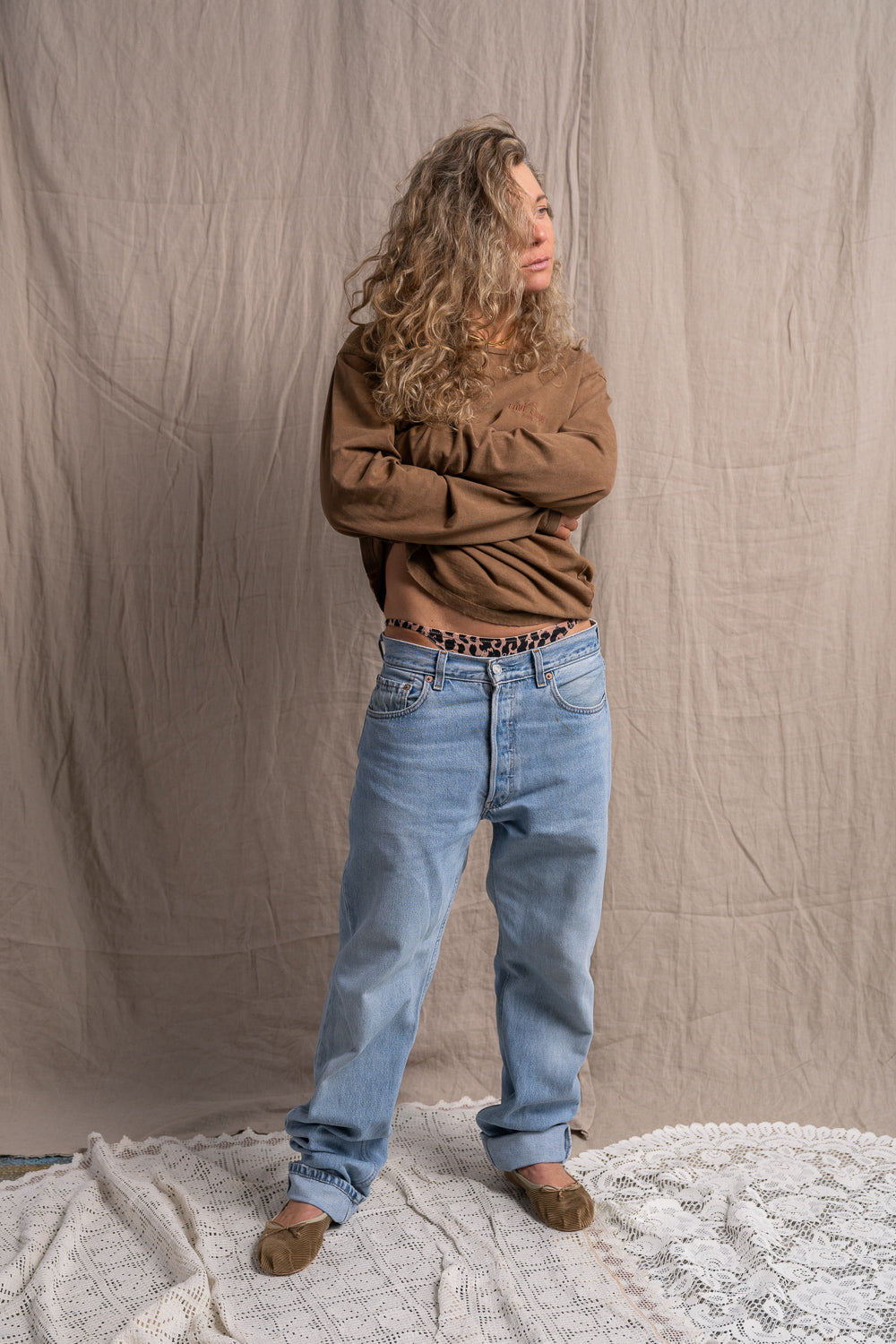 Longsleeve Luz Light Brown - 2