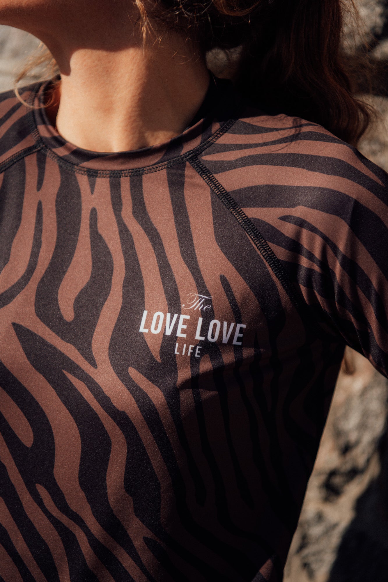 Longsleeve Sporty Brown Zebra - 2